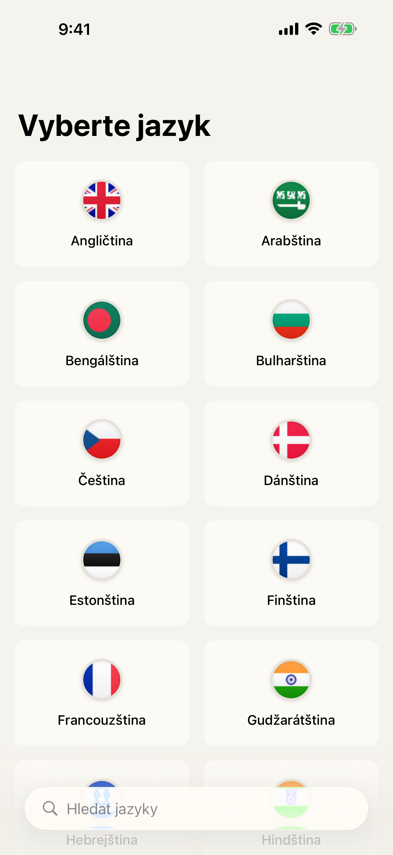 Vyberte jazyk