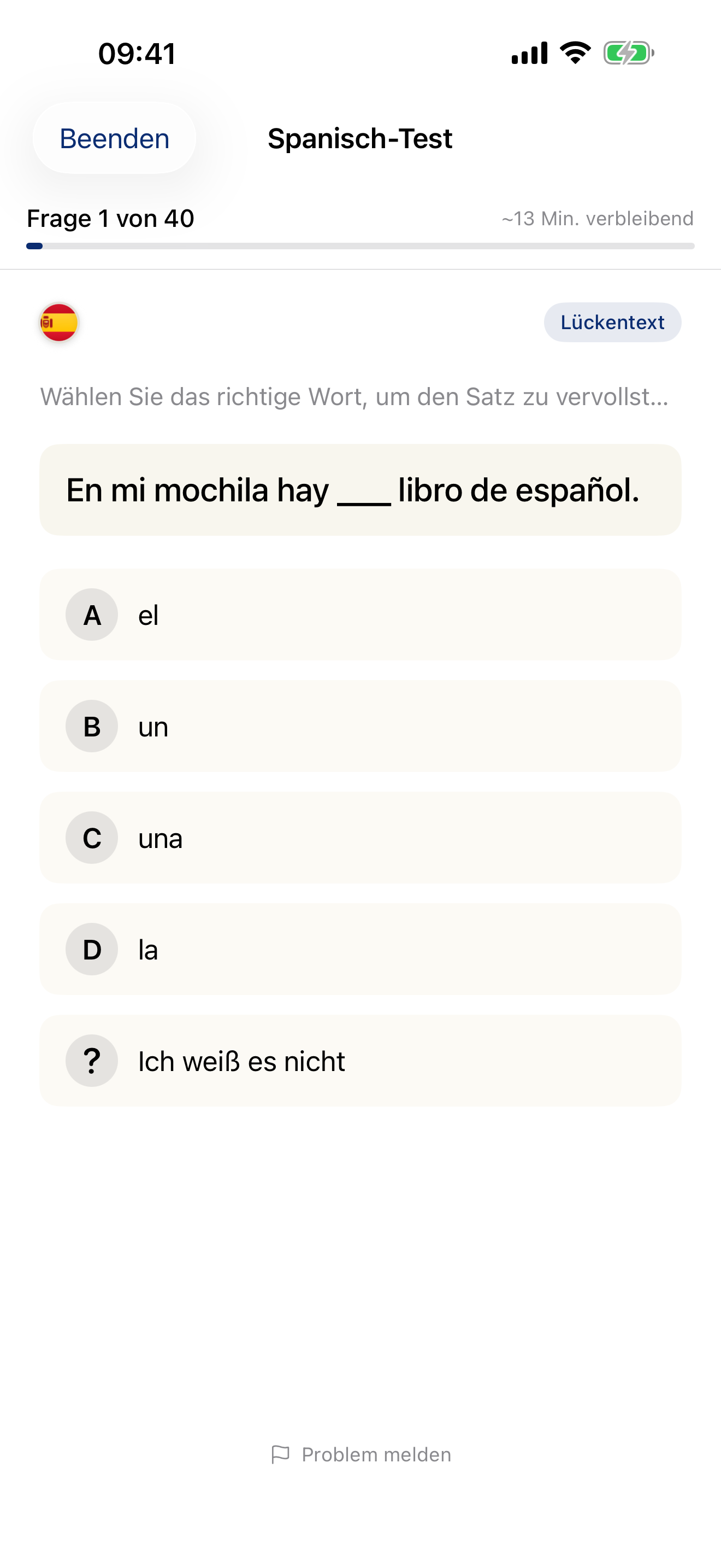 Beantworten Sie Fragen